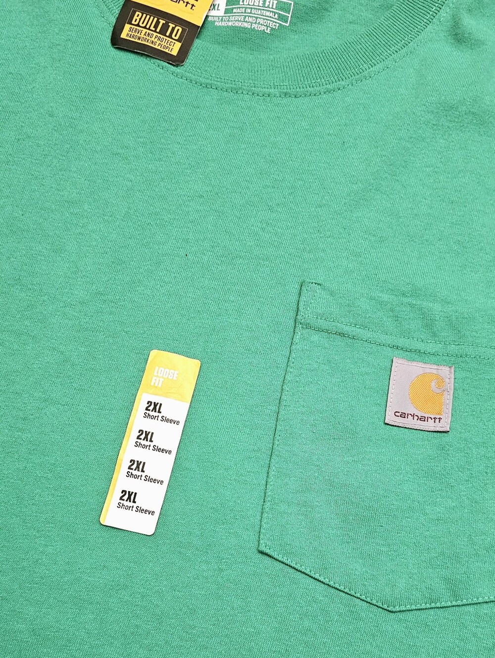 Carhartt K87 Loose Fit Heavyweight Short-Sleeve Pocket T-Shirt - Malachite Green